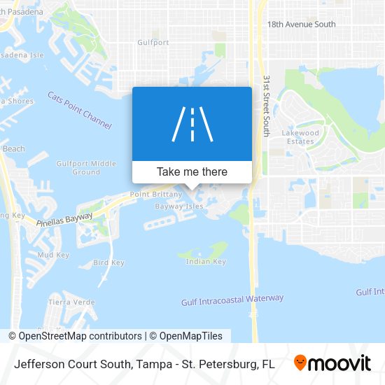 Mapa de Jefferson Court South