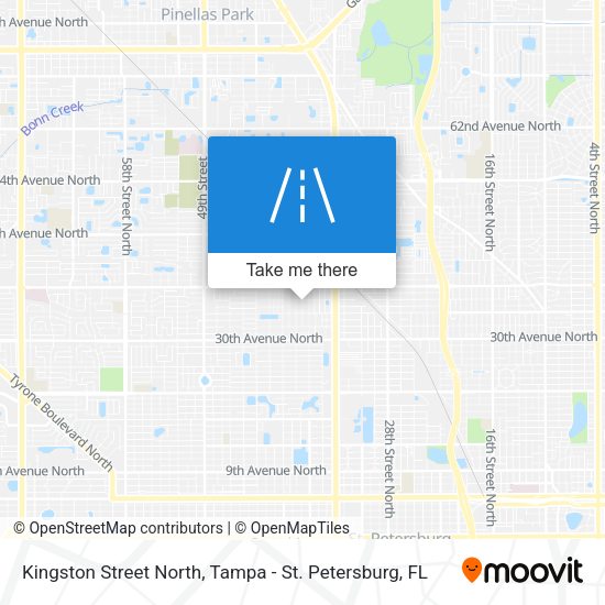 Kingston Street North map