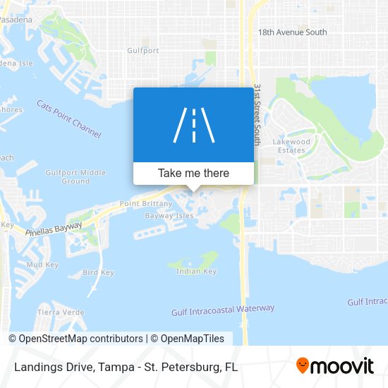 Landings Drive map