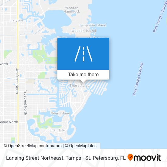 Mapa de Lansing Street Northeast