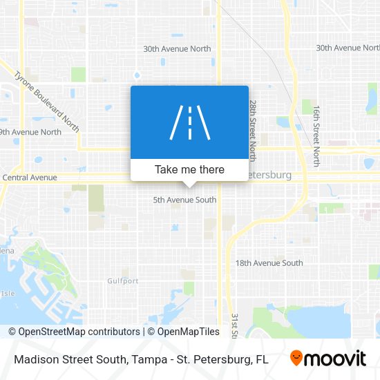 Madison Street South map
