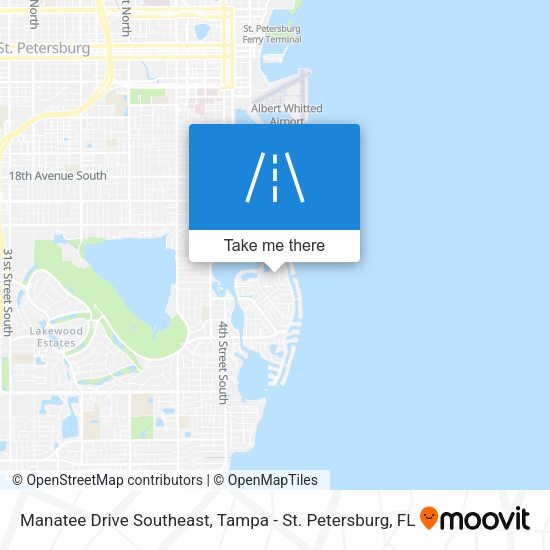 Manatee Drive Southeast map