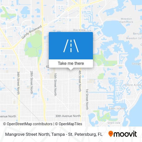 Mangrove Street North map