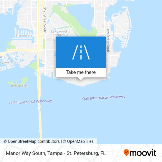 Manor Way South map