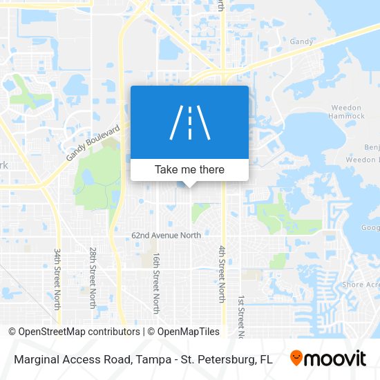 Marginal Access Road map
