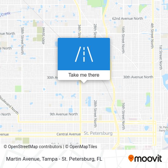 Martin Avenue map