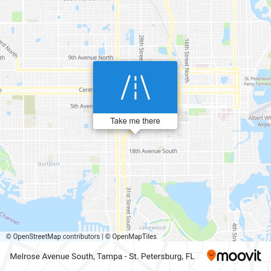 Melrose Avenue South map