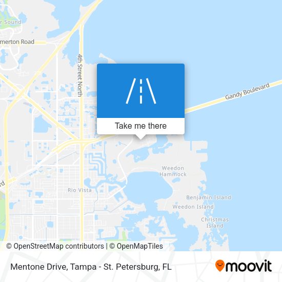 Mentone Drive map