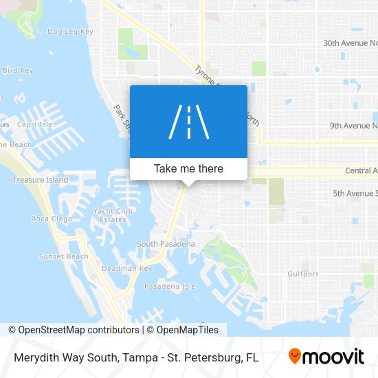 Merydith Way South map