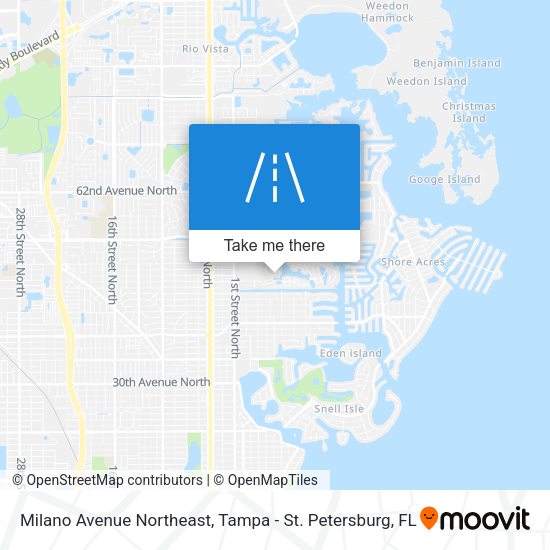 Mapa de Milano Avenue Northeast