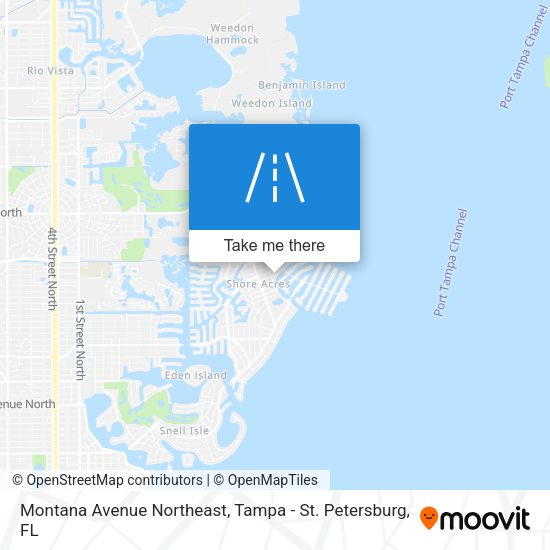 Mapa de Montana Avenue Northeast