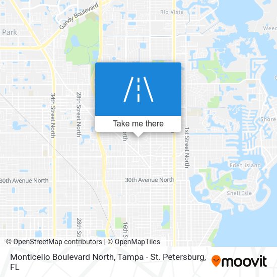 Monticello Boulevard North map