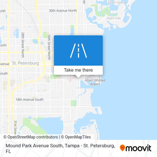 Mound Park Avenue South map