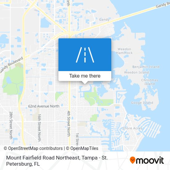 Mapa de Mount Fairfield Road Northeast