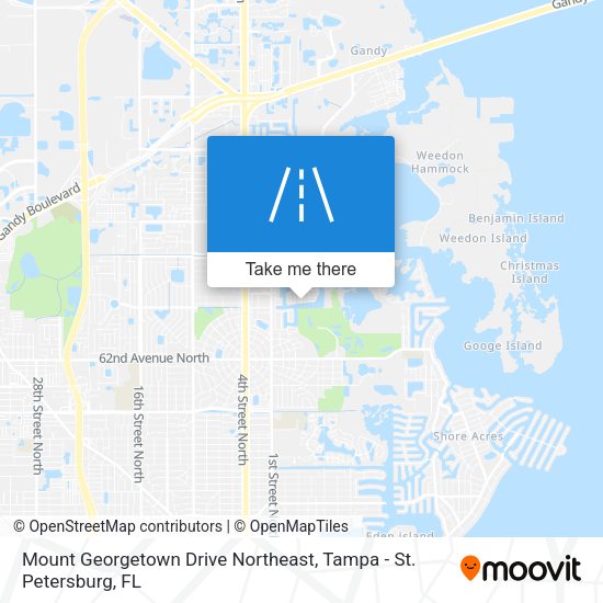 Mapa de Mount Georgetown Drive Northeast