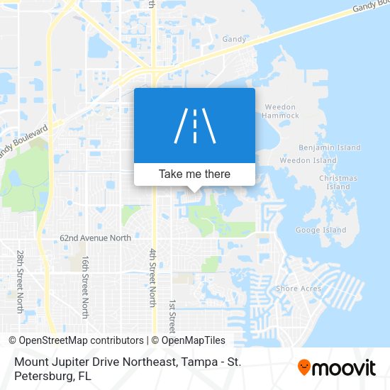Mount Jupiter Drive Northeast map