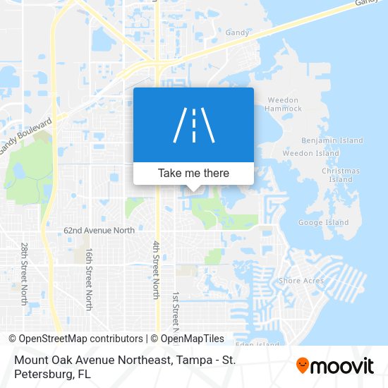 Mount Oak Avenue Northeast map