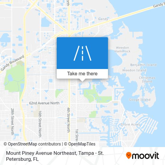 Mount Piney Avenue Northeast map