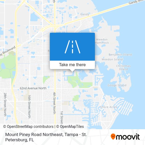Mount Piney Road Northeast map