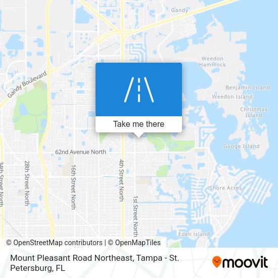 Mapa de Mount Pleasant Road Northeast
