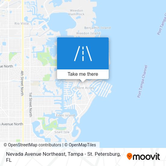 Mapa de Nevada Avenue Northeast