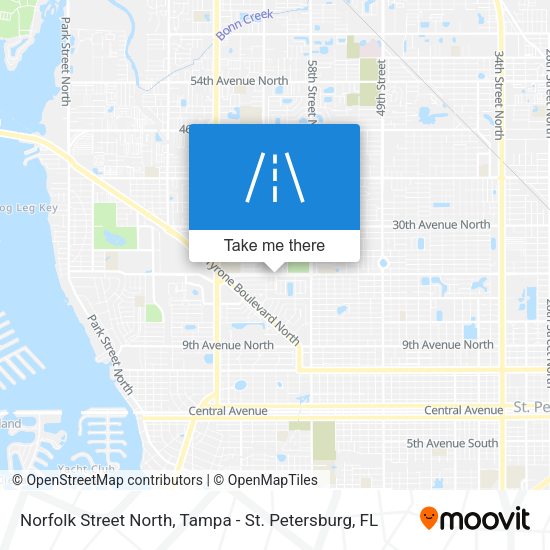 Norfolk Street North map