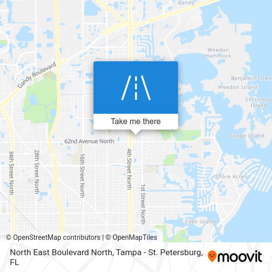 Mapa de North East Boulevard North