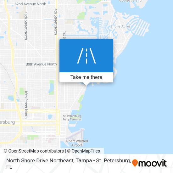 Mapa de North Shore Drive Northeast