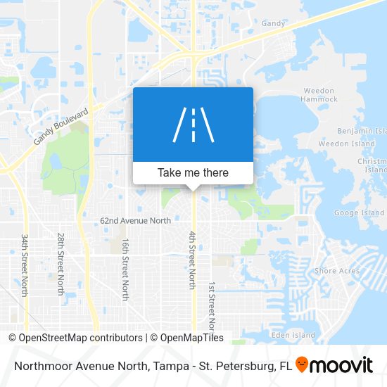 Northmoor Avenue North map