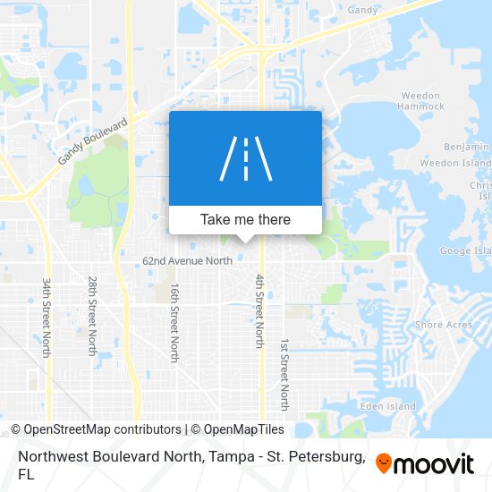Mapa de Northwest Boulevard North