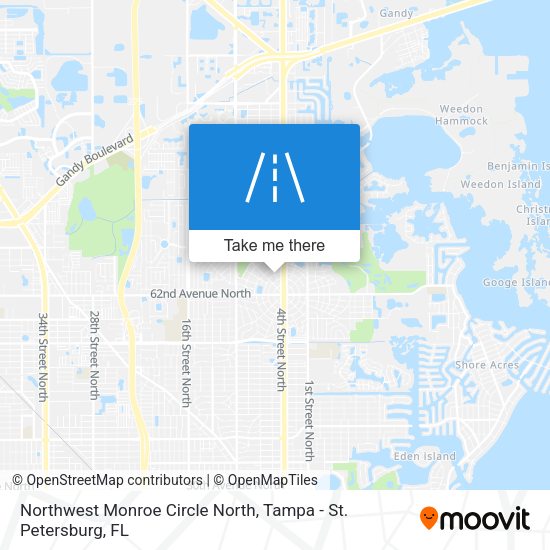 Northwest Monroe Circle North map