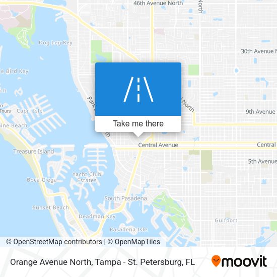 Orange Avenue North map