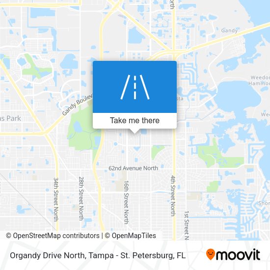Organdy Drive North map