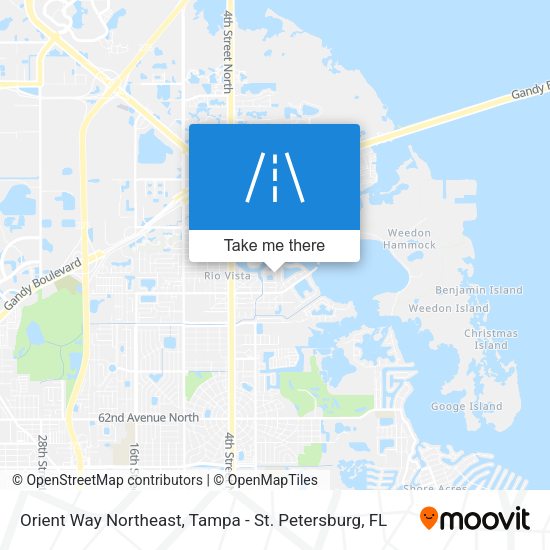 Orient Way Northeast map