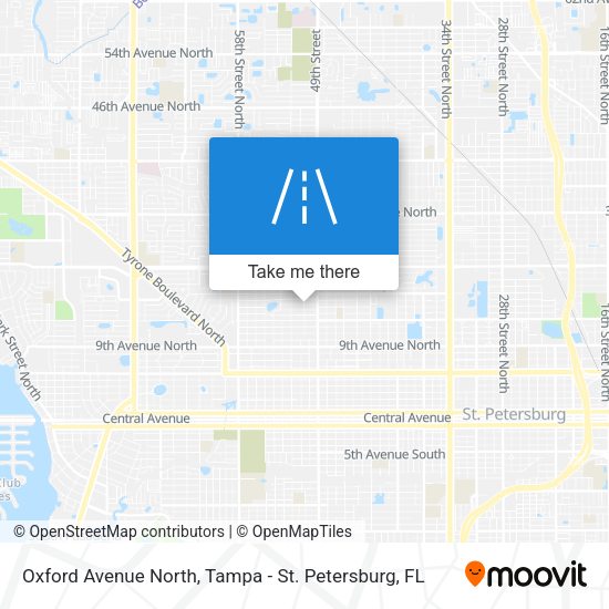 Mapa de Oxford Avenue North