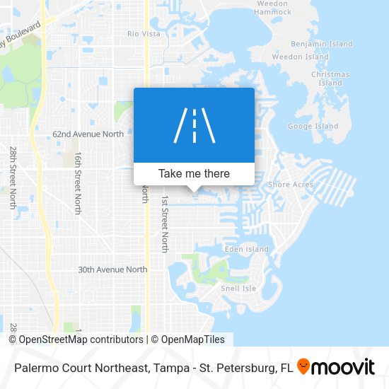 Palermo Court Northeast map