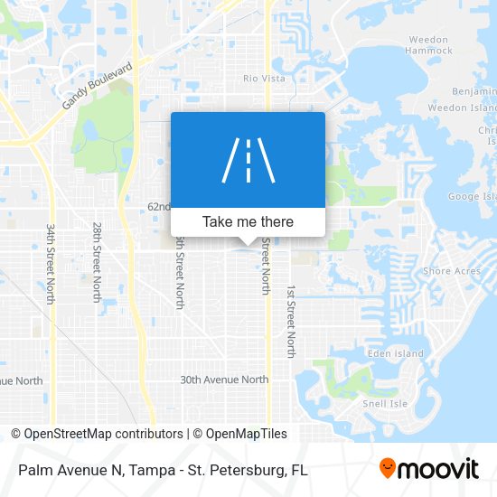 Palm Avenue N map