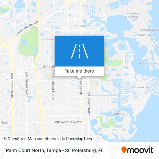 Mapa de Palm Court North