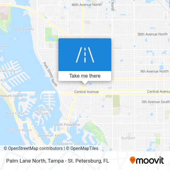 Palm Lane North map