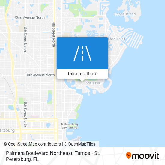 Palmera Boulevard Northeast map