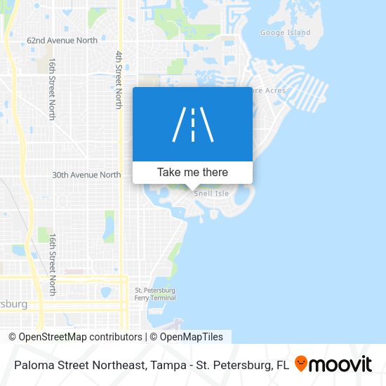 Paloma Street Northeast map