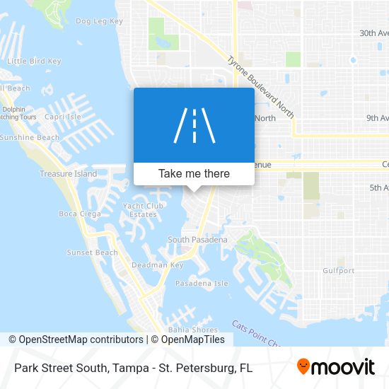 Mapa de Park Street South