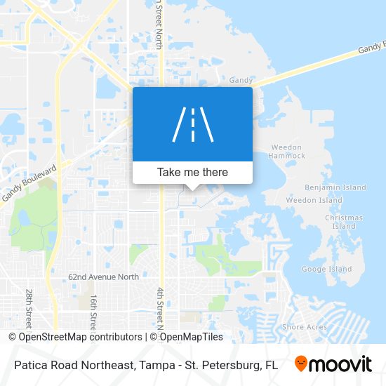 Patica Road Northeast map