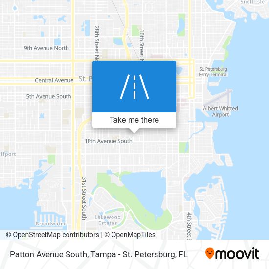 Patton Avenue South map