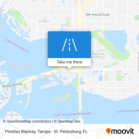 Mapa de Pinellas Bayway