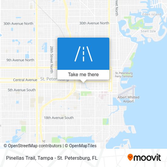 Mapa de Pinellas Trail