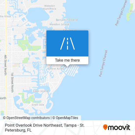 Point Overlook Drive Northeast map