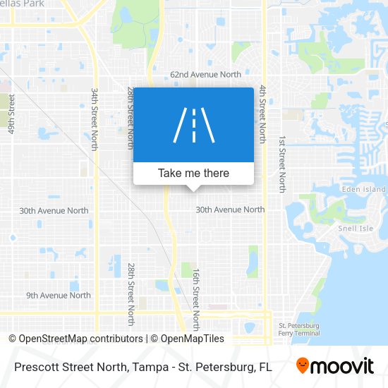 Mapa de Prescott Street North