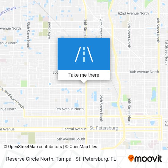 Reserve Circle North map