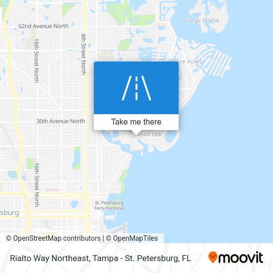 Rialto Way Northeast map